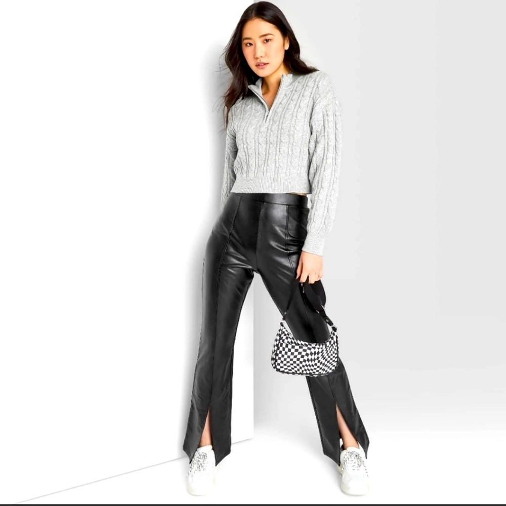 Wild Fable Faux Black Leather Pants